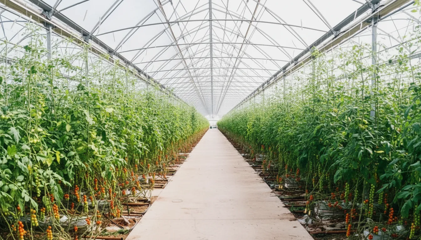 7,000 متر مربع نمونه کار گلخانه اسپانیایی در میان دو آب