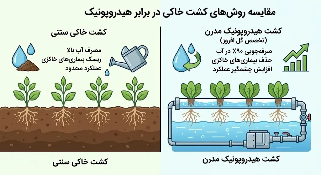 ترندهای گلخانه ای در کشت گلخانه ای
