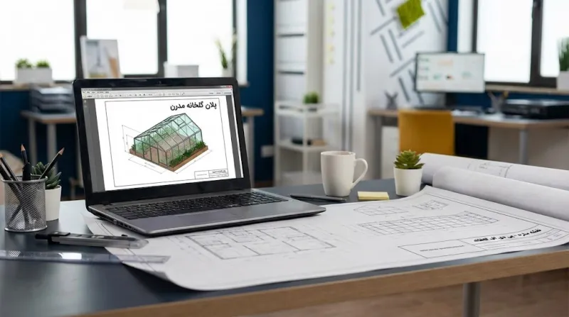 دانلود پی دی اف نقشه سازه گلخانه