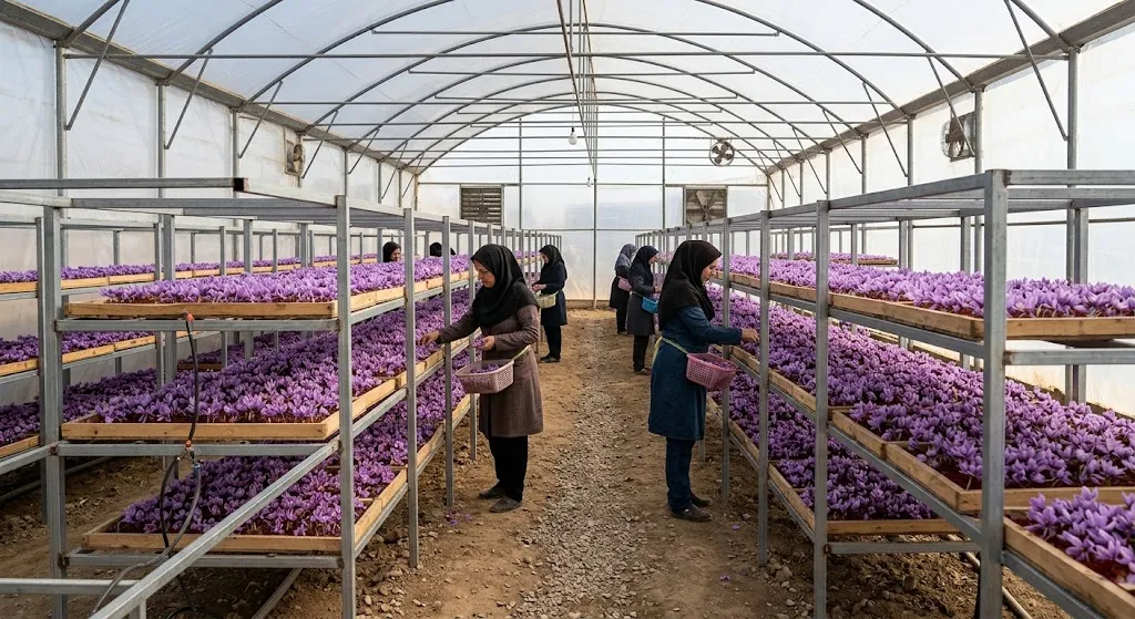 مشاوره رایگان برای ساخت گلخانه زعفران