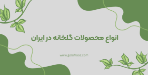 انواع محصولات گلخانه در ایران